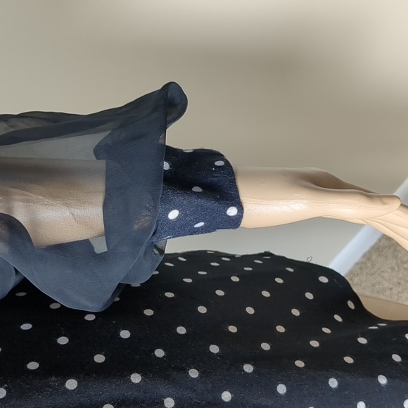 Floral Polka Dot Long Sleeve Button Up Medium - Picture 5 of 10